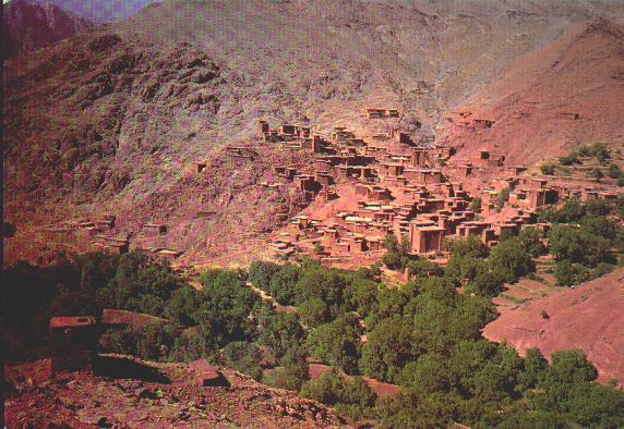 loamy village in the high atlas