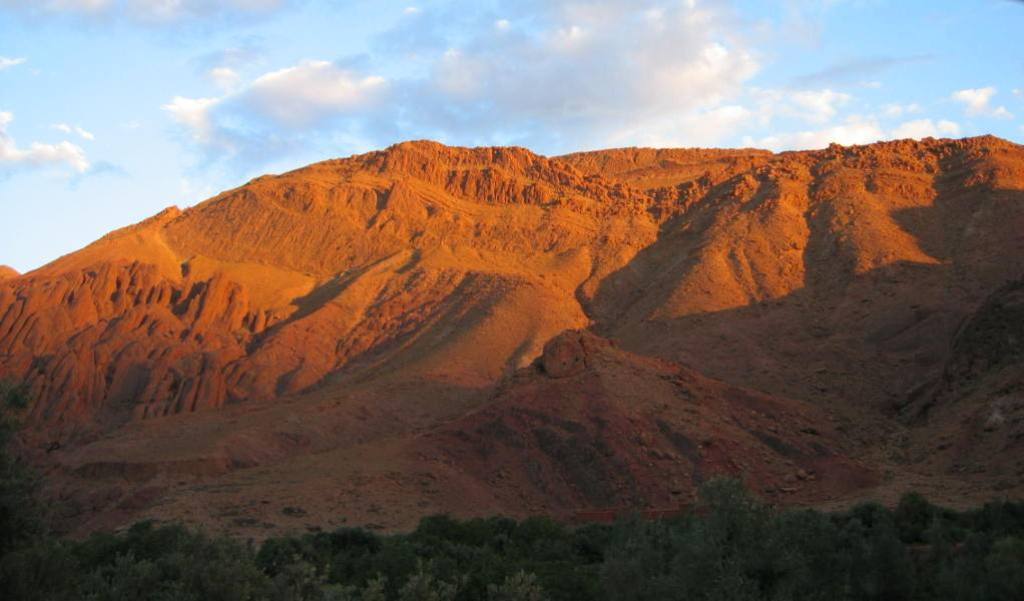 sunset in the mountains